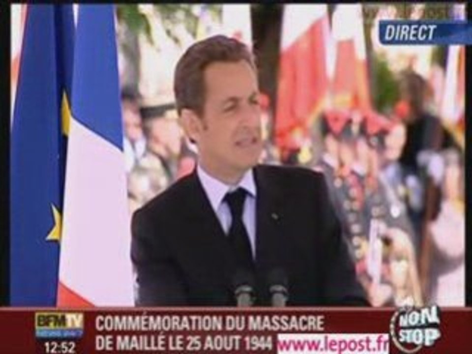 Sarkozy n'oppose pas "les évènements", il les compare