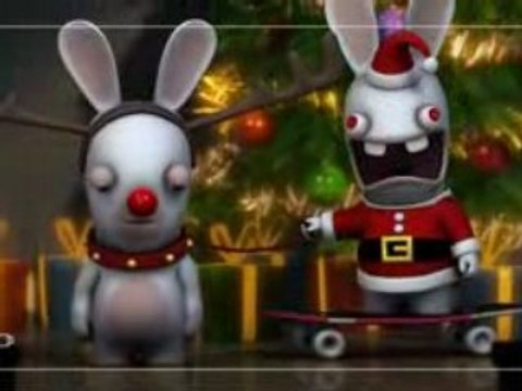 Rayman contre les lapins cretins fete noel