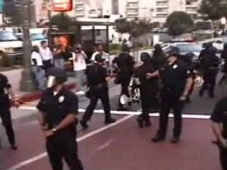 Rage Against the Machine protests the democrates