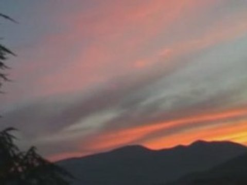 COUCHER DE SOLEIL EN MONTAGNE