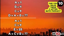 #ThinkYouCan 🤨😏 Can You Solve These 2 Letter Math Puzzles? 📓