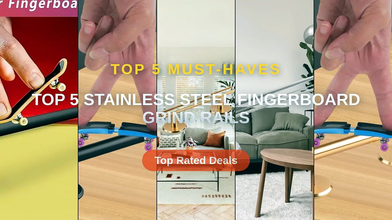 Cheap & Best Top 5 Stainless Steel Fingerboard Grind Rails Unboxing ...