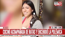 Cocinó acompañada de ratas y causó polémica en las redes