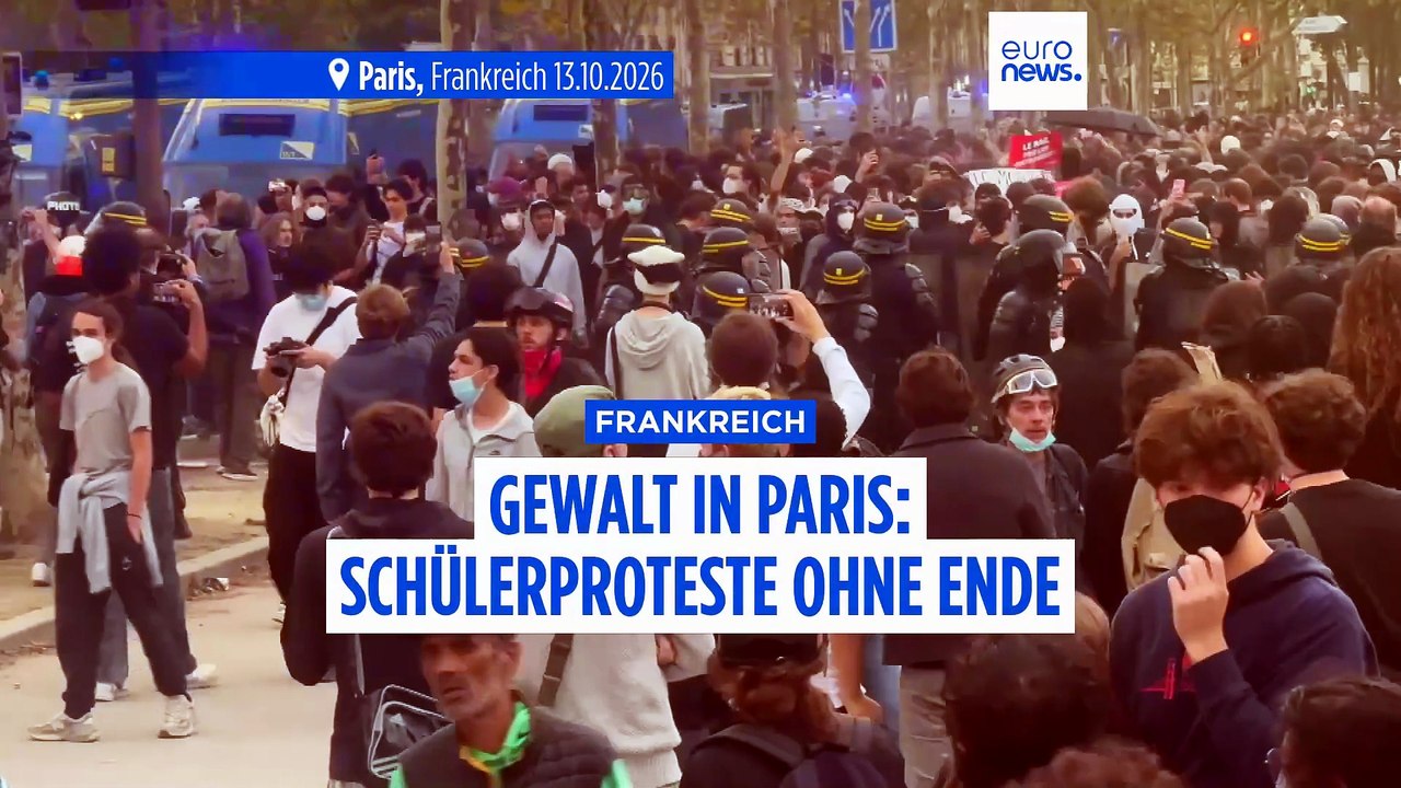 Paris: gewalt bei landesweiten schülerprotesten eskaliert