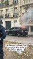 Un véhicule incend