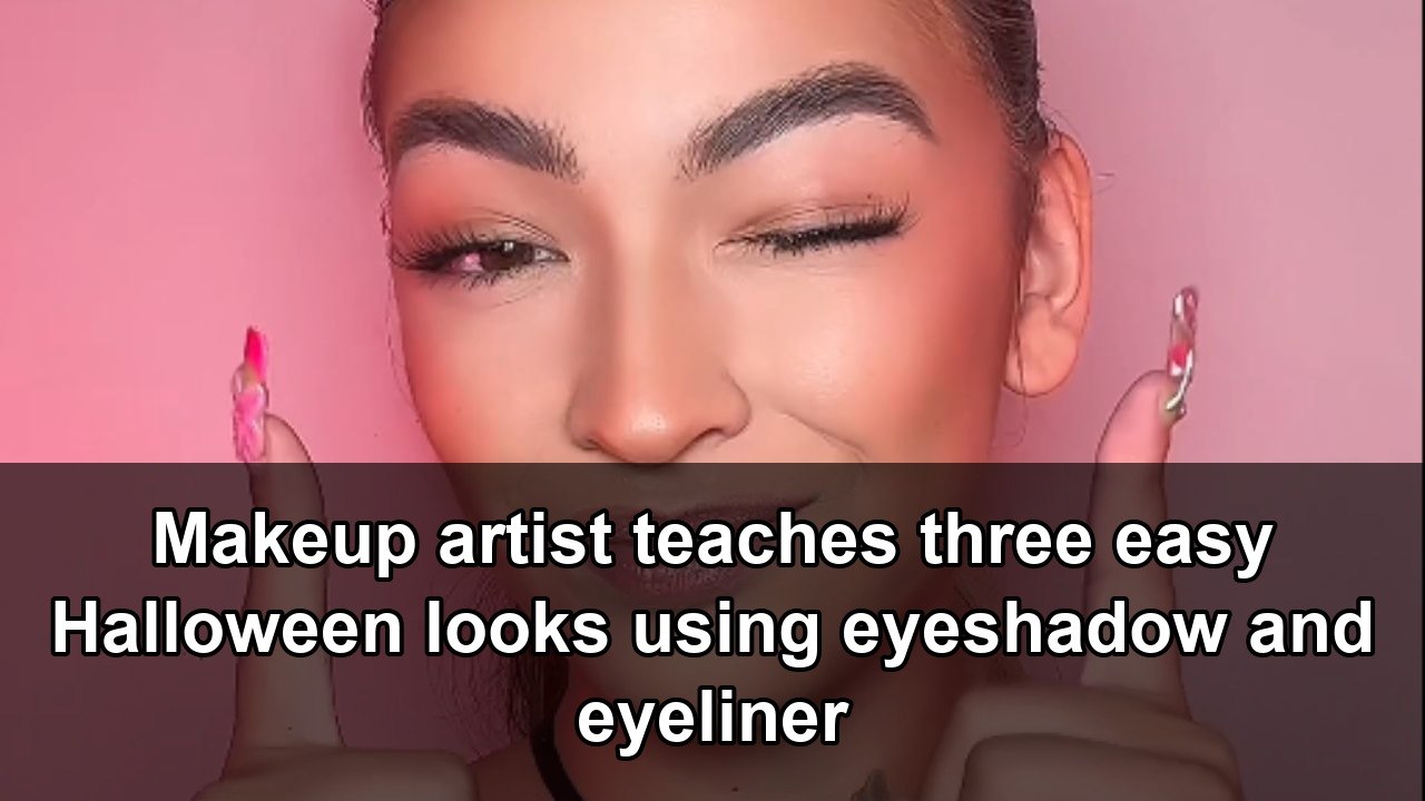 Halloween beauty tutorial demonstrates three simple makeup ideas for ...
