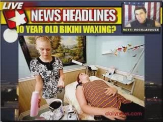 8 YO GIRLS BIKINI WAXED?