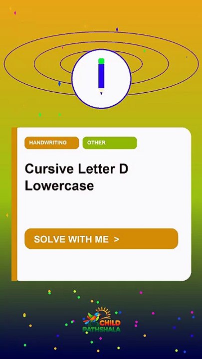 How to Write Cursive Letter D Lowercase | Handwriting Practice - video ...