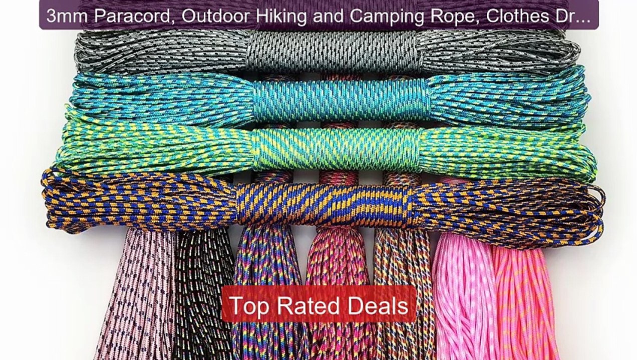 3mm Paracord, Outdoor Hiking and Camping Rope, Clothes Drying ... -- Best Buy 2026 | Great Quality!