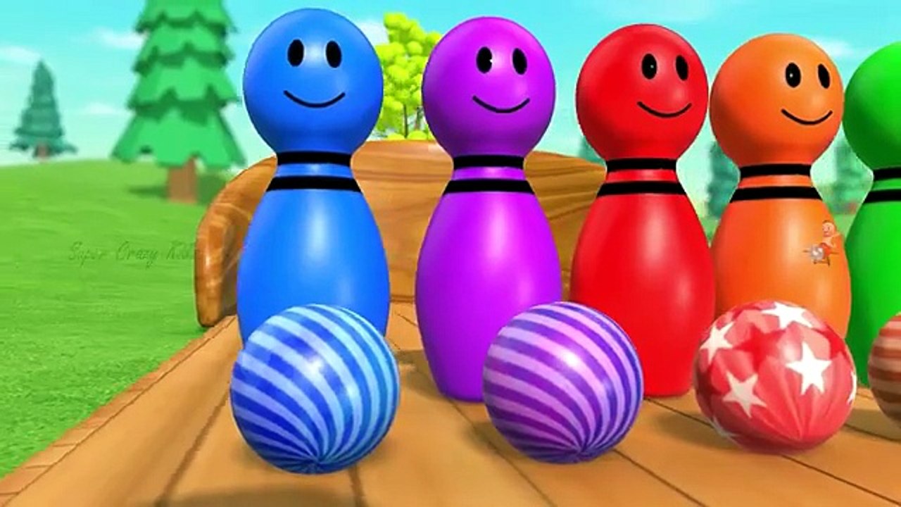 Learn Colors with Bowling 🎳🌈 _ Baby’s Outdoor Bowling Alley Fun! 3D ...