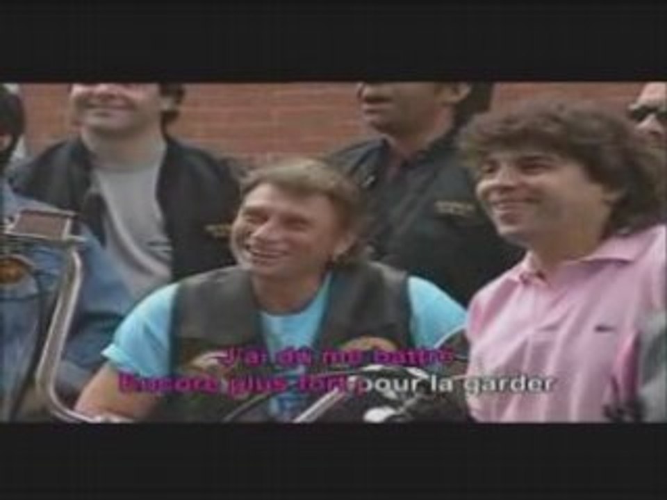 karaoke -J. Hallyday - Je Suis Ne Dans La Rue (voix en fond)