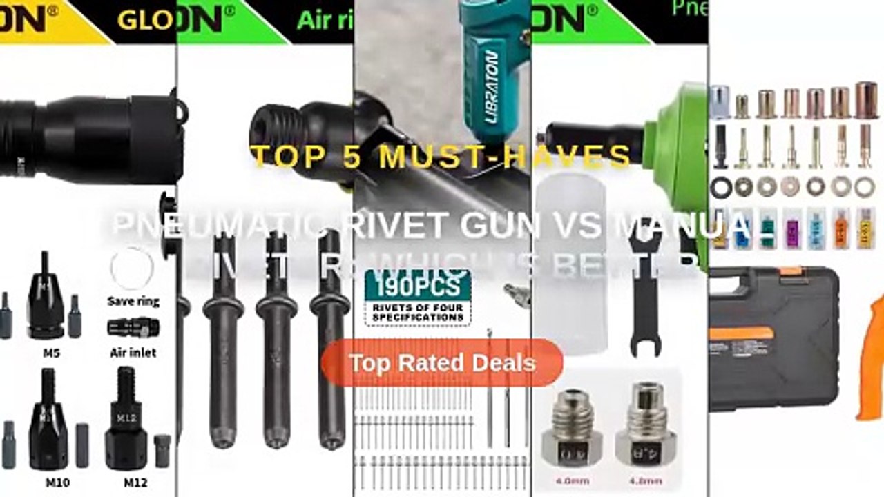 Pneumatic Rivet Gun vs Manual Riveter: Which Is Better - video Dailymotion