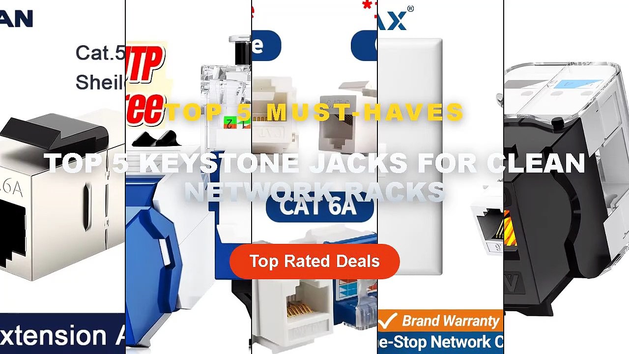 Cheap & Best Top 5 Keystone Jacks For Clean Network Racks Unboxing ...