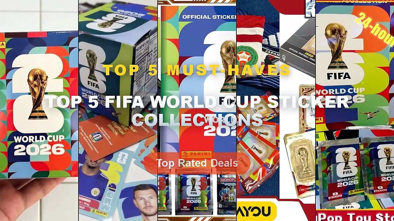 Cheap & Best Top 5 FIFA World Cup Sticker Collections Unboxing & Review - New Genuine Panini 2026 World Cup Sticker Pack...