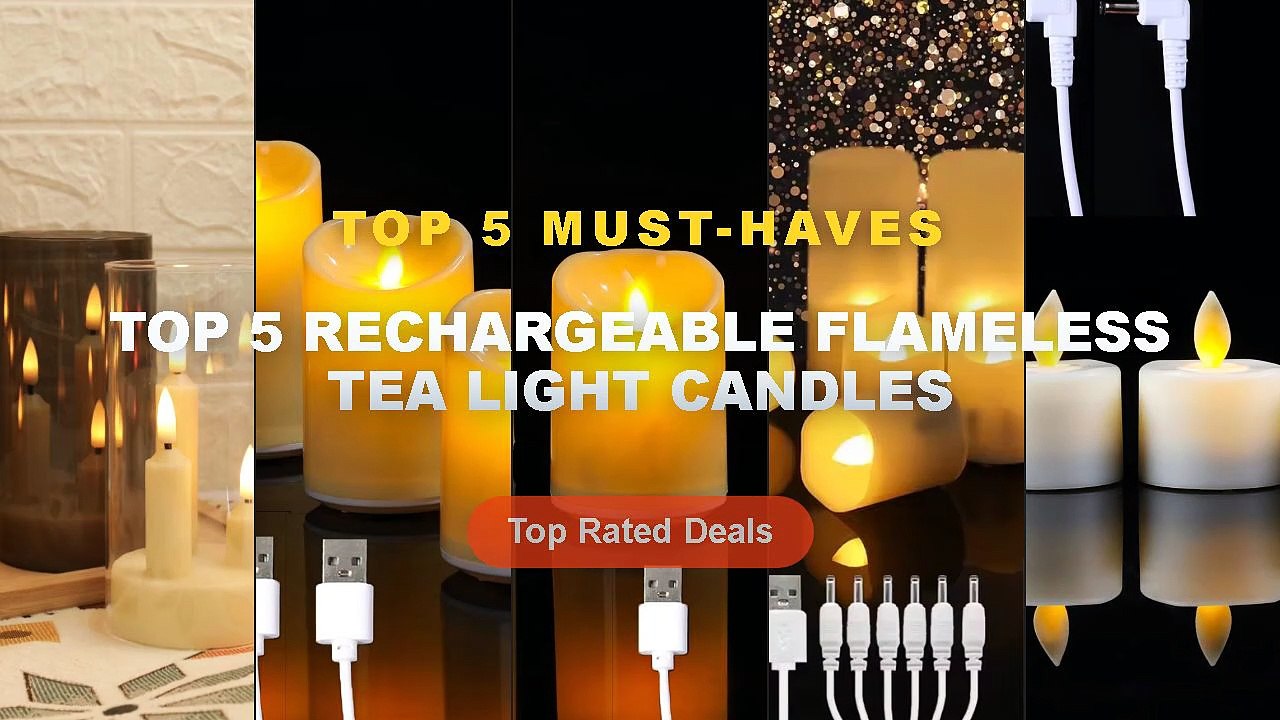 Why Everyone Is Buying Top 5 Rechargeable Flameless Tea Light Candles ...