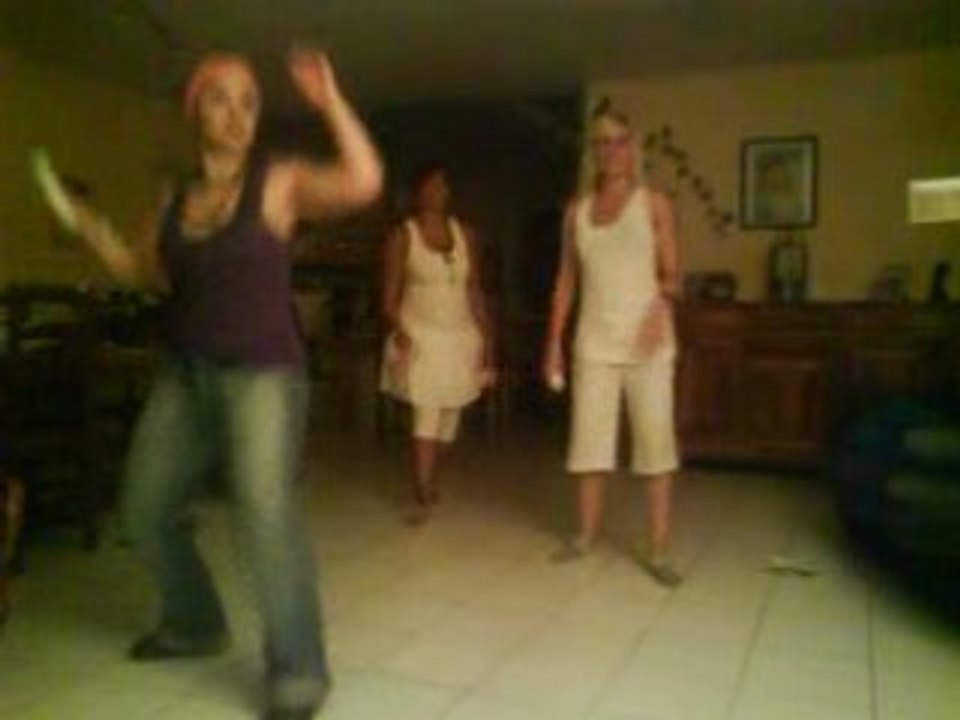 Des fouines jouant au tennis à la wii :)