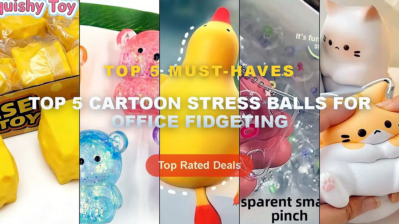 Cheap & Best Top 5 Cartoon Stress Balls For Office Fidgeting Unboxing ...