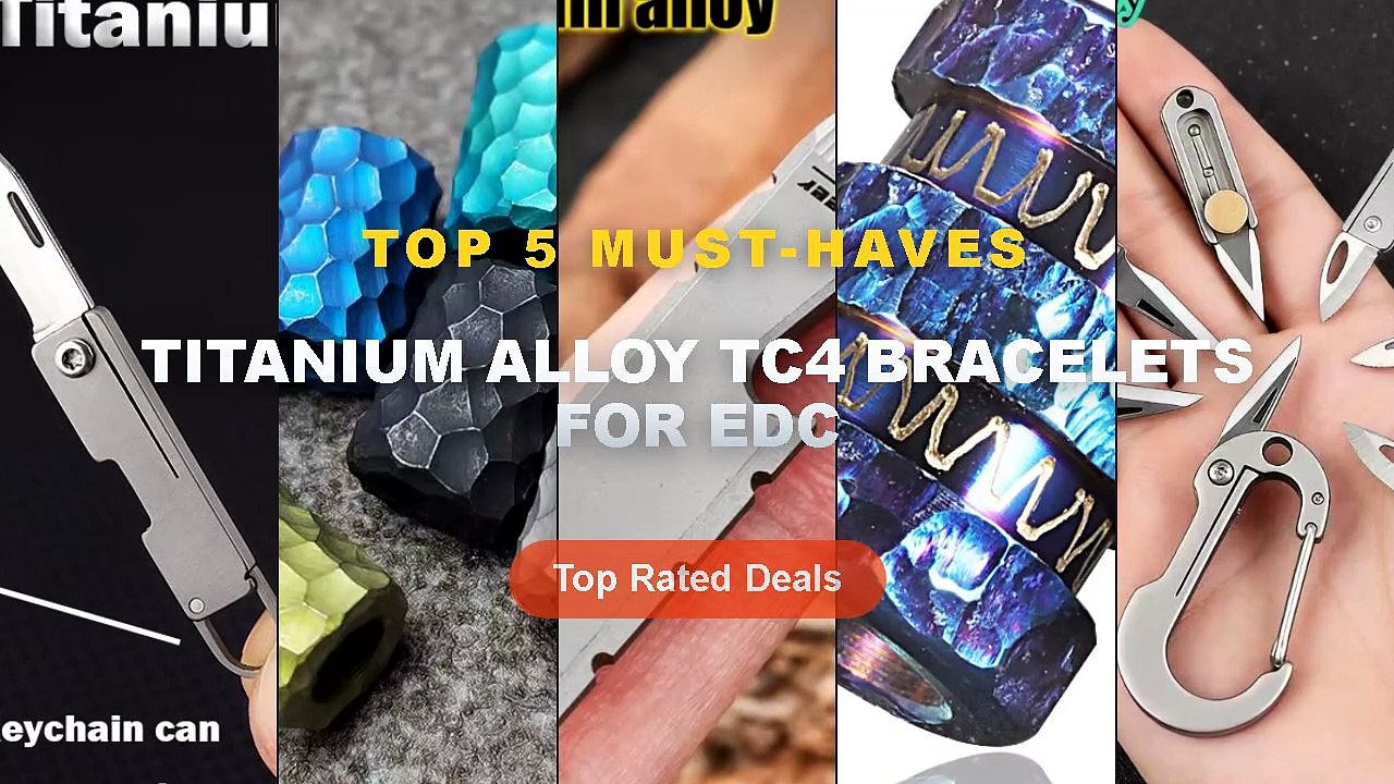 Amazing Titanium Alloy TC4 Bracelets For EDC You Need To See - MINI TC4 ...