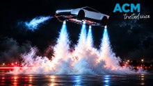 Tesla unveils 'flying' electric car