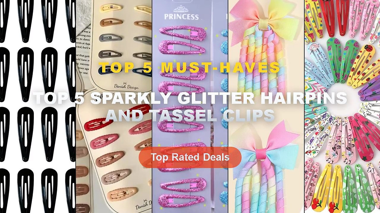 Why Everyone Is Buying Top 5 Sparkly Glitter Hairpins And Tassel Clips ...