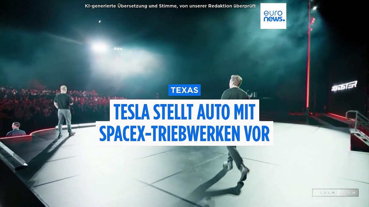 Unglaubliche bilder: das neue tesla-auto fliegt mit raketenantrieb