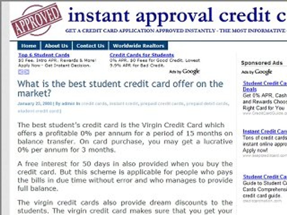 Best Student Card - Apply Today