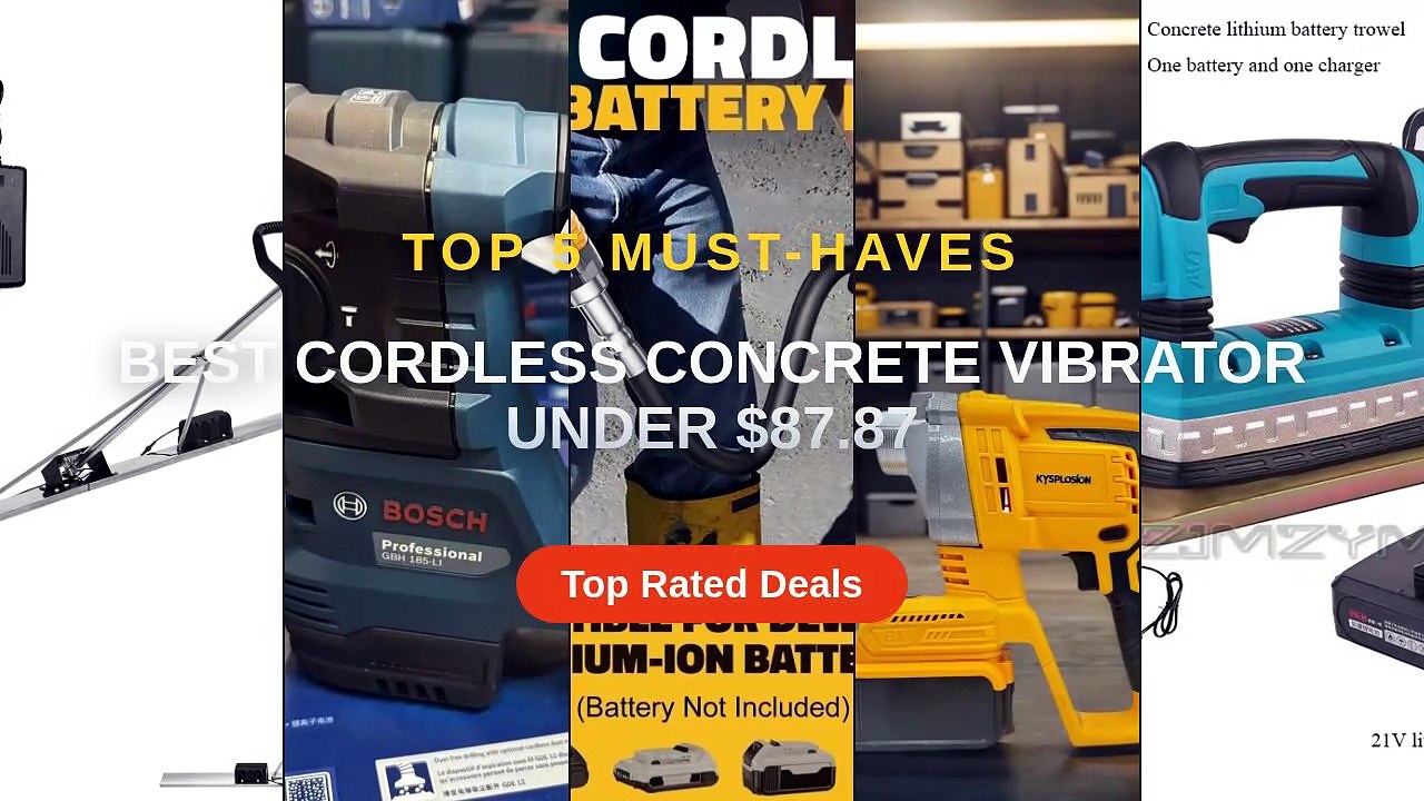Best Cordless Concrete Vibrator Under $87.87 - Video Dailymotion