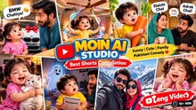 MOIN AI STUDIO Funny AI Shorts Compilation | Cute Baby & Pakistani Family Comedy ❤️ #MoinAIStudio