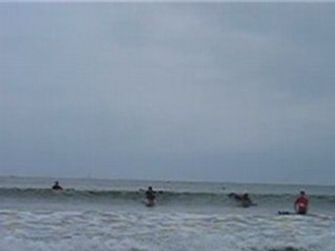 sur un wave ski pour la premiere foi