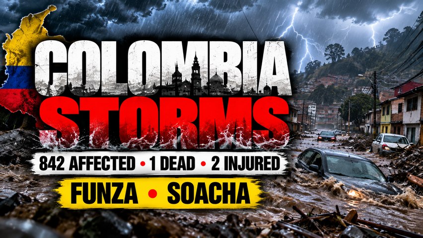 Colombia Storm Damage: Funza Roofs Fly, Soacha Streets Flood |156 Homes Damaged, 1 Dead | World
