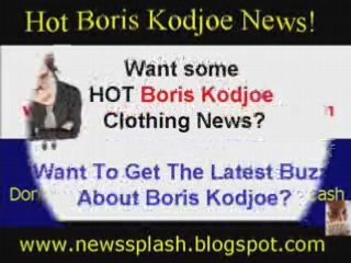 Hot Boris Kojo News - Boris Kodjoe Clothing News