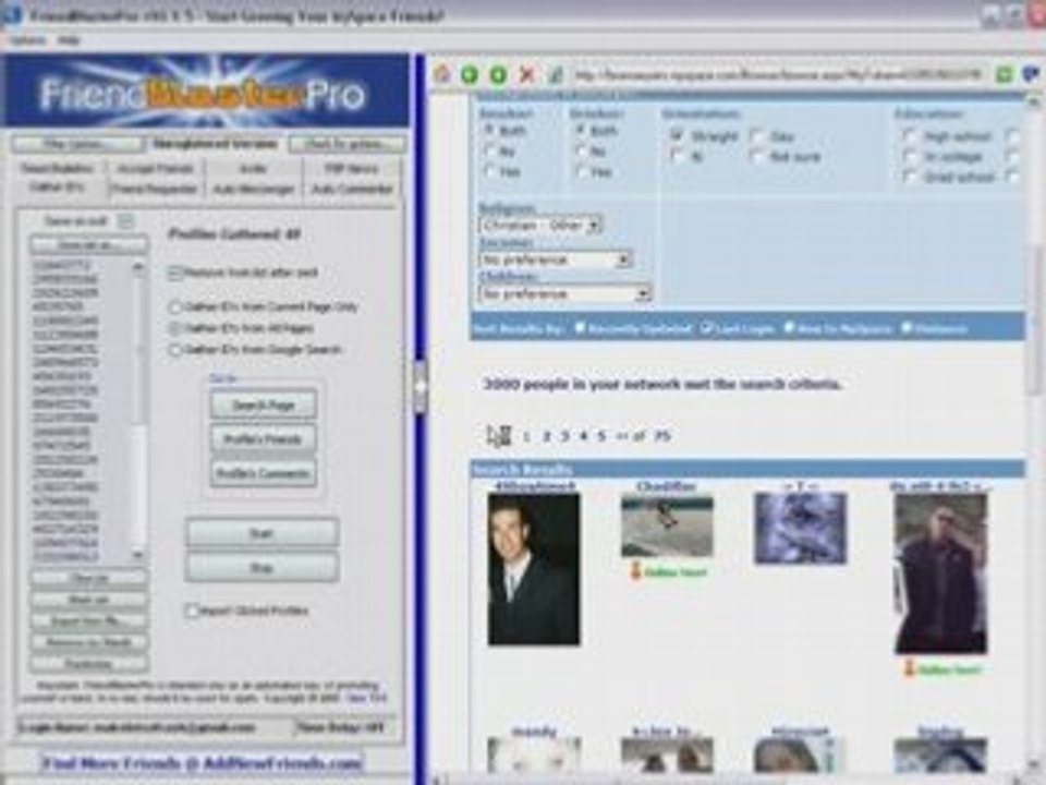 (Myspace Marketing Tools) Friend Blaster Pro