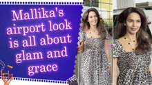 Mallika Sherawat serves queen vibes at airport says, 'Laxmi ji ko bolo hum sabke ghar mein aaye'