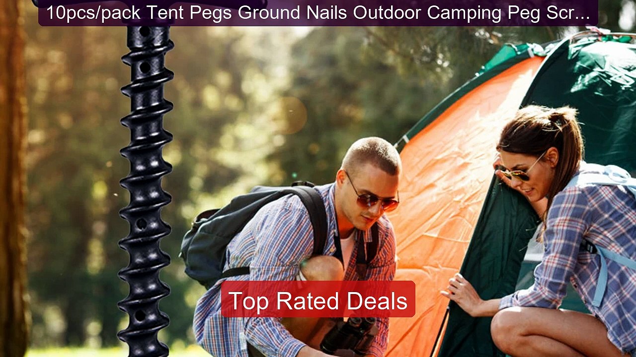 10pcs/pack Tent Pegs Ground Nails Outdoor Camping Peg Screw An... -- Best Buy 2026 | Great Quality!