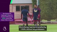 Arteta praises Konsa ahead of Saliba's Arsenal return