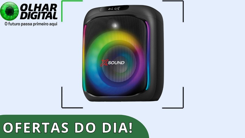 Caixa de som ideal para festas com 66% de desconto e mais promoções