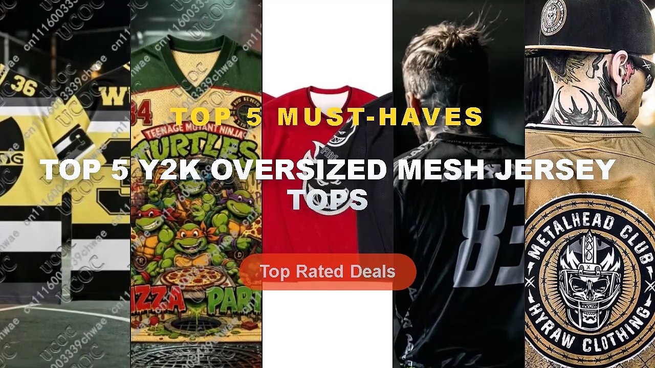 Top 5 Best Top 5 Y2K Oversized Mesh Jersey Tops (Must Have!) - Men Gold ...