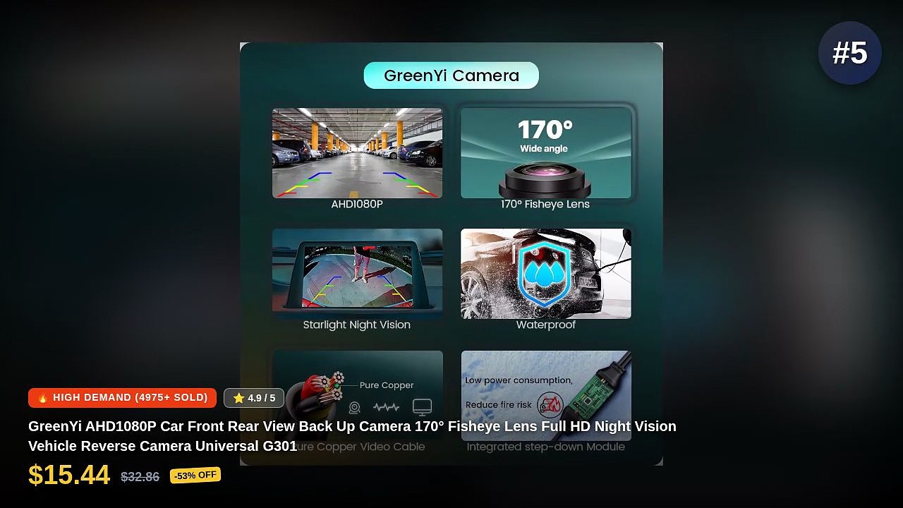Best Car Reverse Camera Under $31.27 - Video Dailymotion
