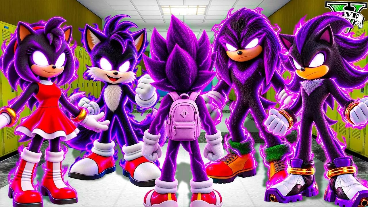 ENTERING DARK SONIC'S SCHOOL in GTA 5!! (Sonic Movie mod)