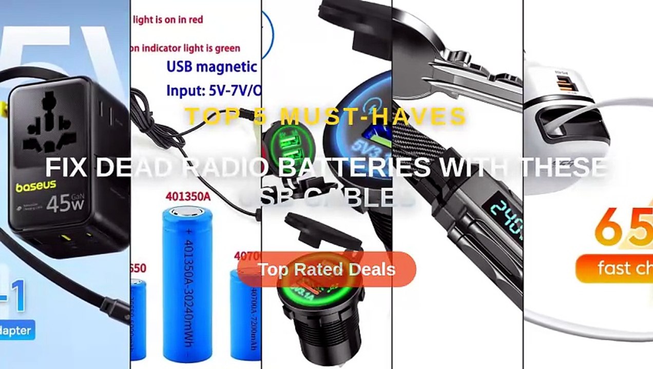 Fix Dead Radio Batteries With These USB Cables - video Dailymotion