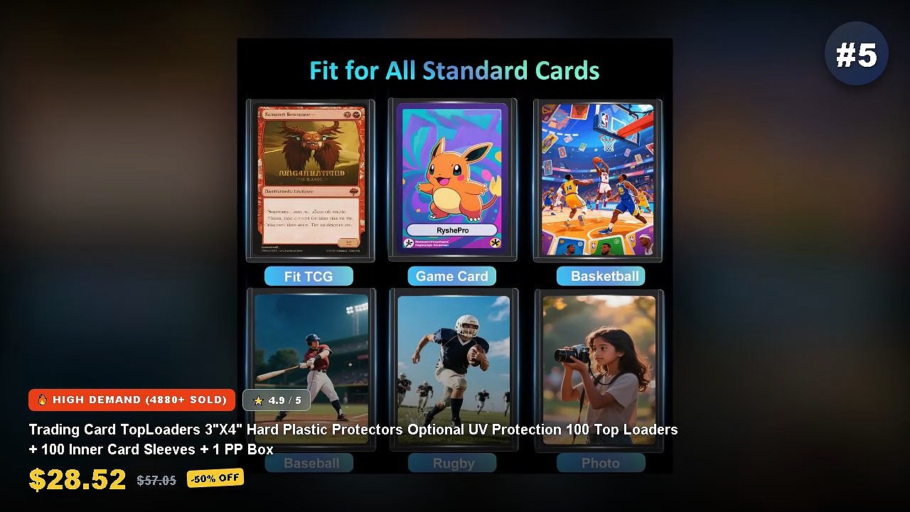 Amazing Top 5 Rigid Card Toploaders For Sports Cards You Need To See ...