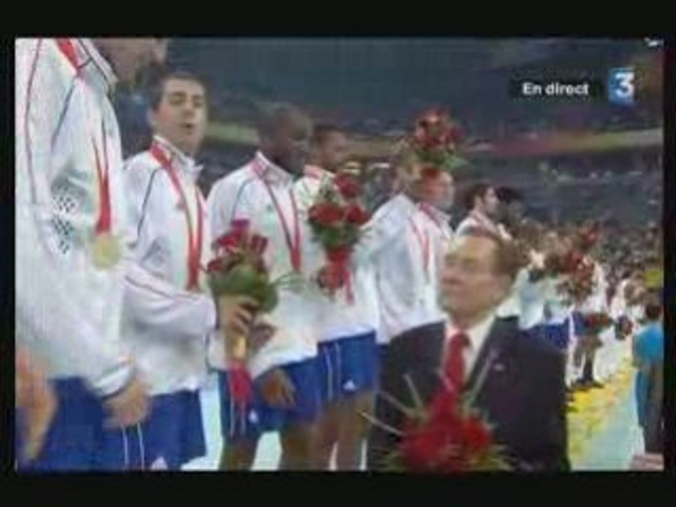 Podium handball Pekin 2008