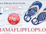 Obama Flip-Flop Bikini Model on the Beach