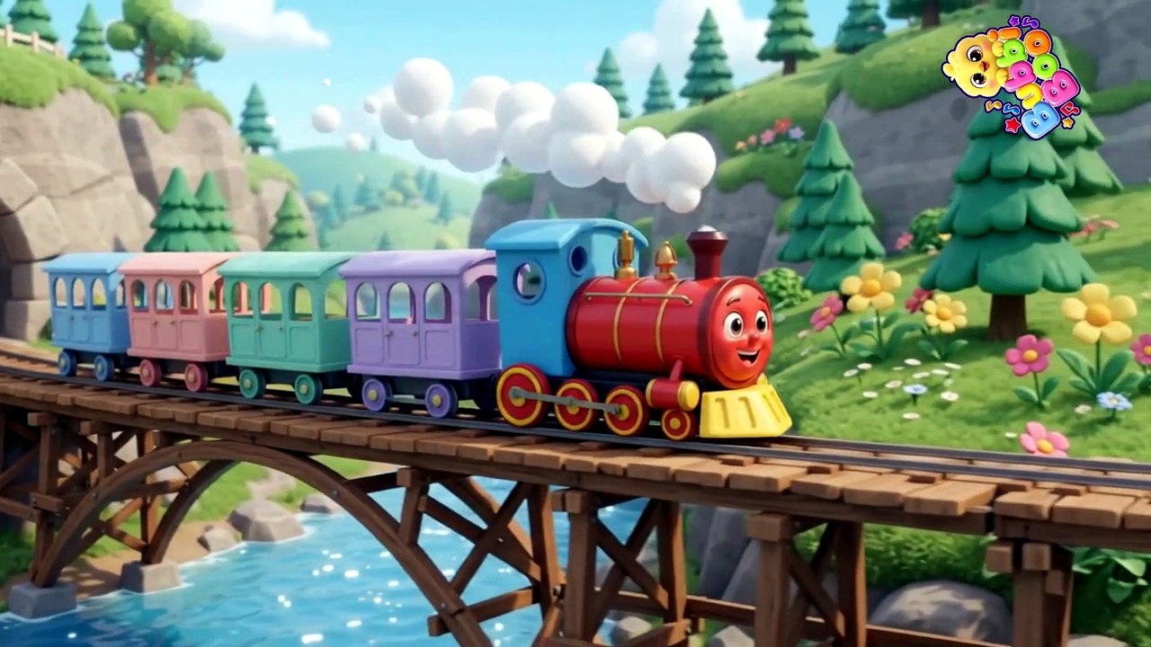 The Happy Little Train Goes Choo Choo 🚂 | Little Engine's Big Day ...