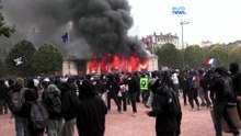 В Лионе туристический офис подожгли на протестах против роста цен
