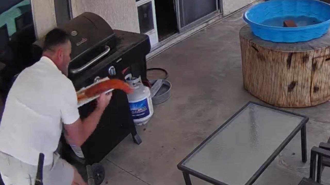Shocking Close Call: Man Saves Ribs from BBQ Disaster - video Dailymotion