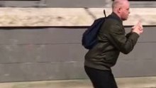Tiny Tim Approaches an Armed Soldier | Awkward Public Reaction Prank