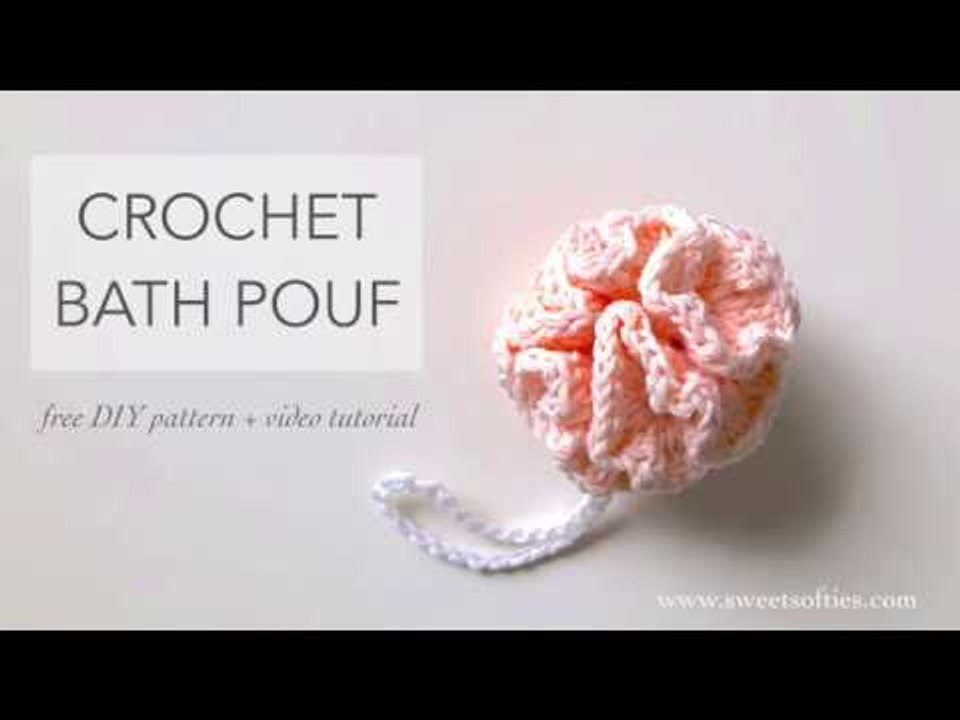 Beginner Crochet Bath Pouf Tutorial | Easy 45-Minute Spa Loofah Pattern ...