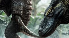 Elefante Africano & Predador Reptiliano