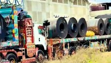 Heavy Steel Coil Loaded Truck in Winder Balochistan | Mashallah Full Load | Pakistan Trucks  #steelcoil #heavyload #balochistan #pakistantrucks #winder
